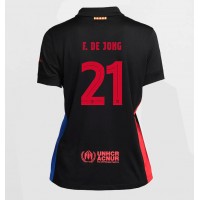 Barcelona Frenkie de Jong #21 Vonkajší Ženy futbalový dres 2024-25 Krátky Rukáv